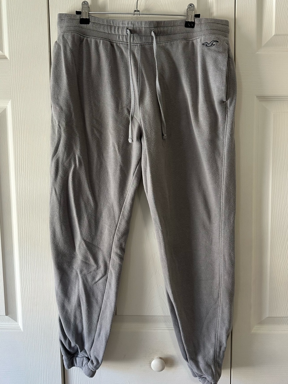 Hollister Light Gray Men's Sweatpant Joggers with Drawstring